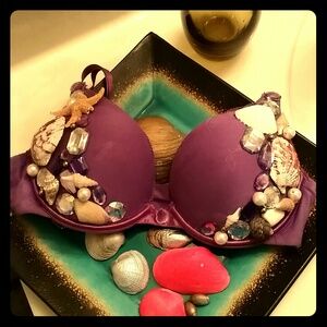 EDC SEA SHELL BRA purple